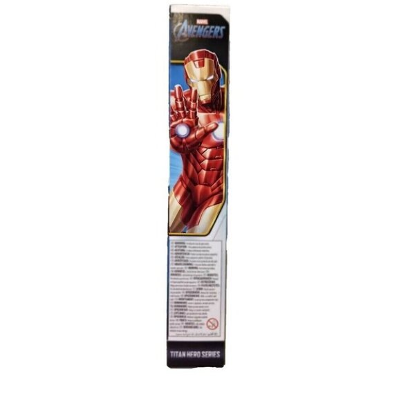 Marvel Avengers Iron Man Action Figure | Poseable, Red & Gold, 12" Tall, New - Picture 3 of 4